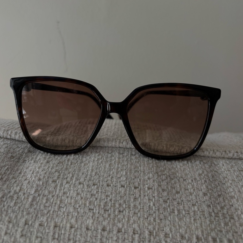 Fendi Black and Brown Sunglasses with Blue Case
